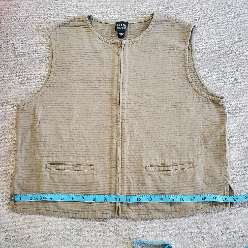Eileen Fisher Zip Front Vest/Top - Picture 10 of 14